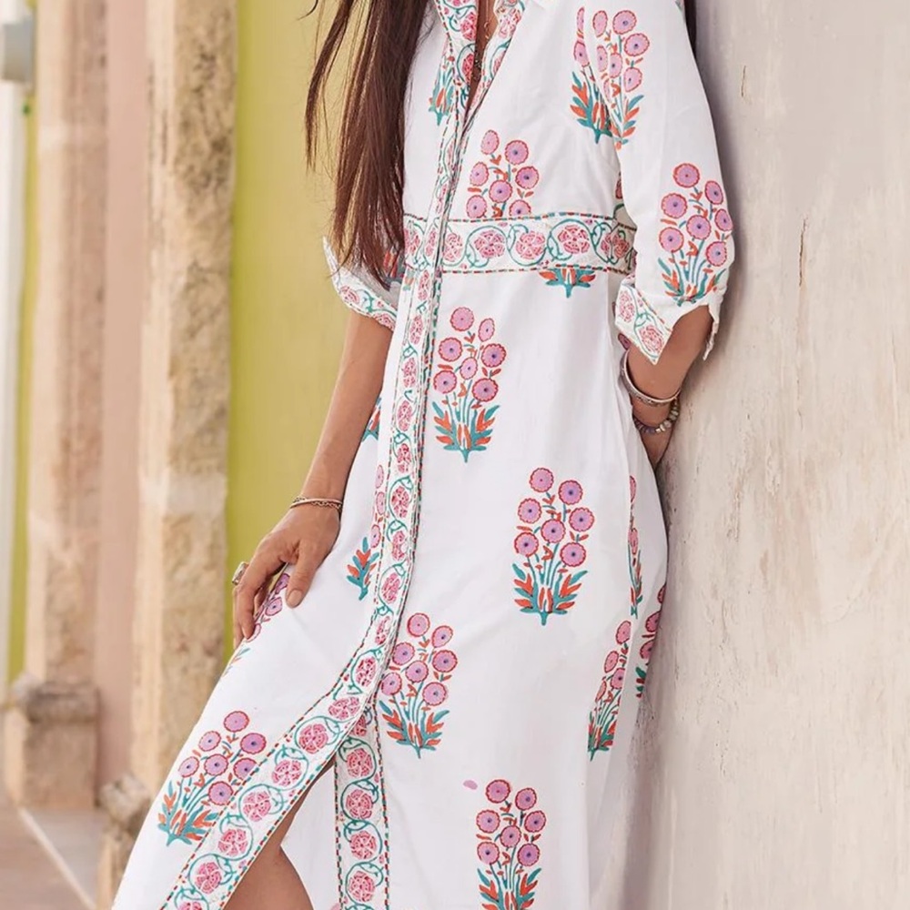 Oliphant Marigot Shirt Dress with liner - Small